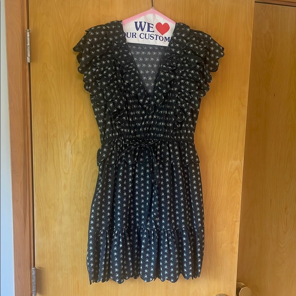 Sea New York Black and White Mini Dress
